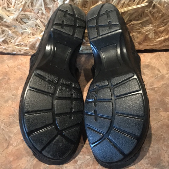 BOLO black paisley print slip on clogs - Picture 7 of 11